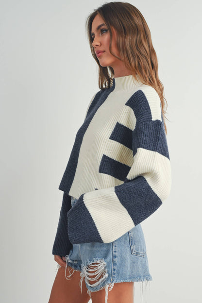 NAVY SWEATER