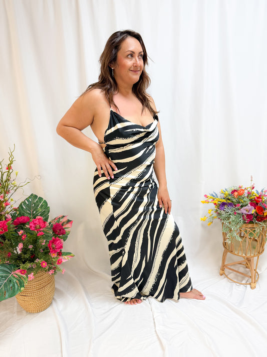 JOSSIE CHAIN SLIP DRESS