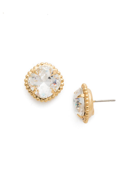 Cushion-Cut Solitaire Stud Earrings - EBX10BGCRY