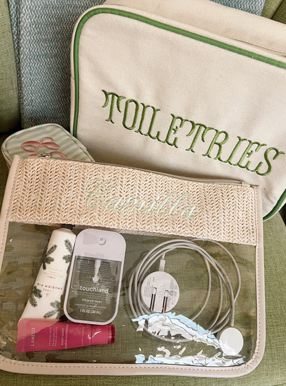 Woven Clear Pouch