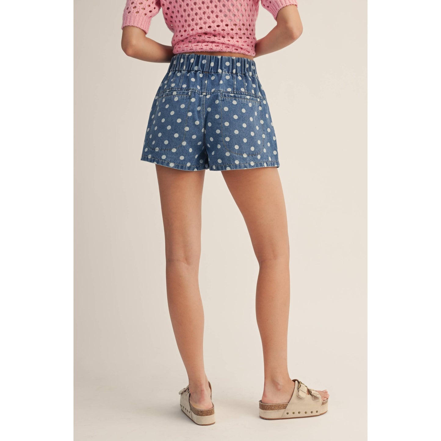 Washed Playful Denim Shorts