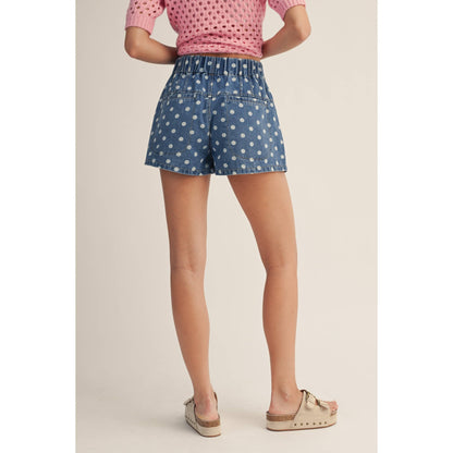 Washed Playful Denim Shorts