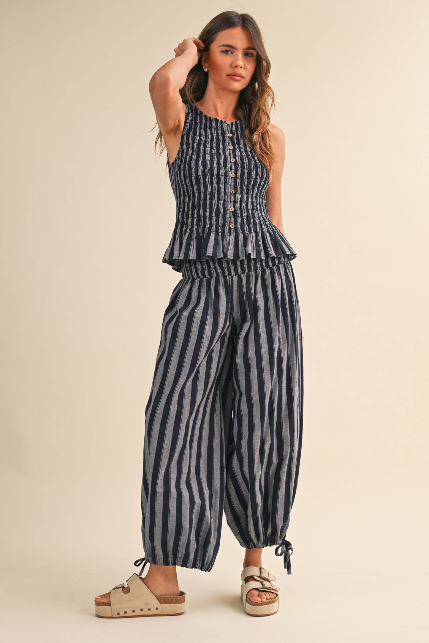 SMOCKED RUFFLE SET