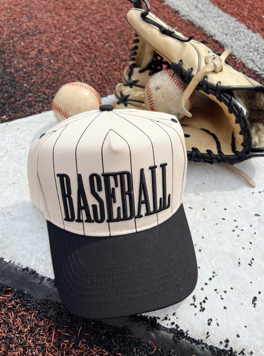Baseball - Black Stripe Vintage Trucker cap