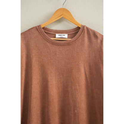 Mineral Washed Oversized Crew Neck Tee