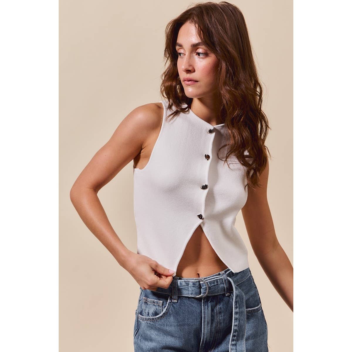 Blanca Crop Vest Top