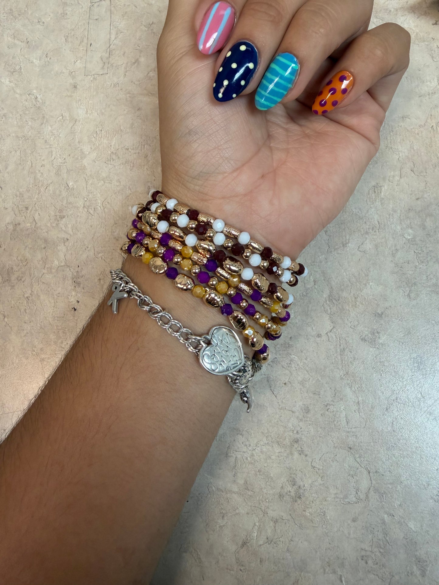 Beaded bracelet set