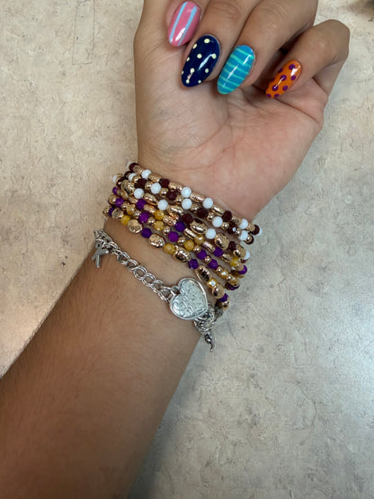 Beaded bracelet set