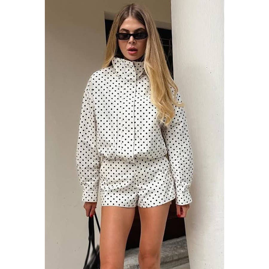 Zara Polka Dot Printed Jacket