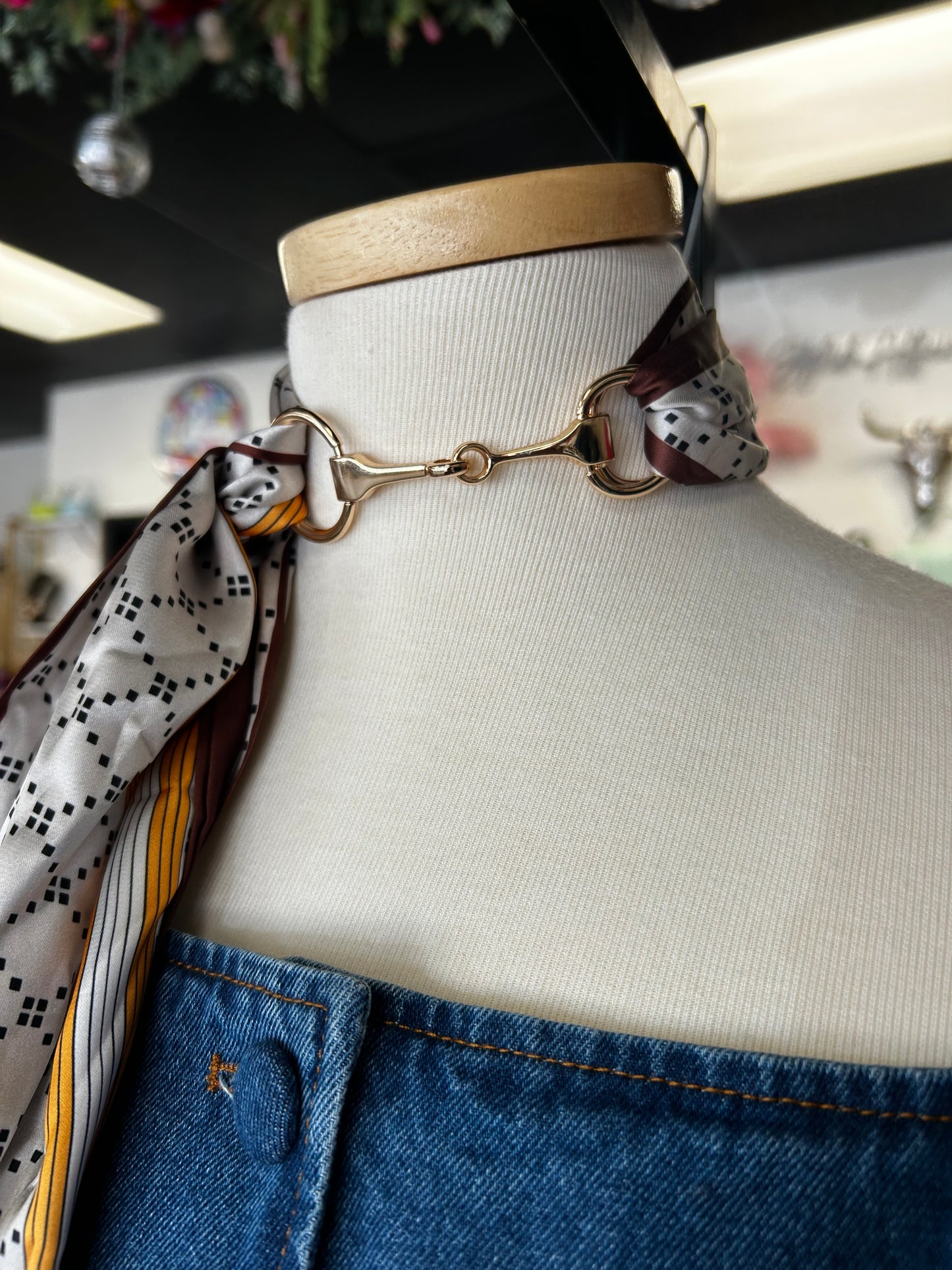 Horse Bit with Scarf