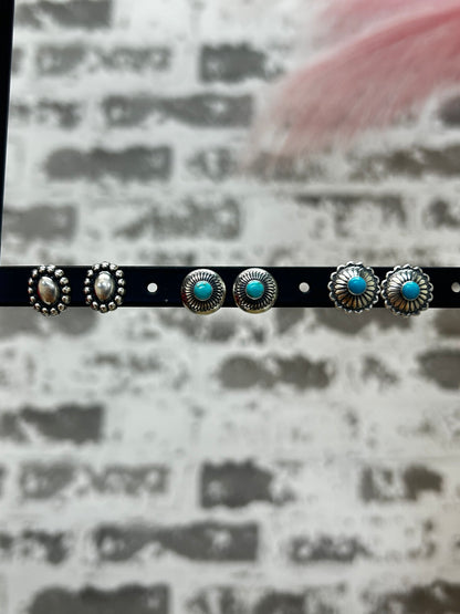 Tiny Turquoise Studs