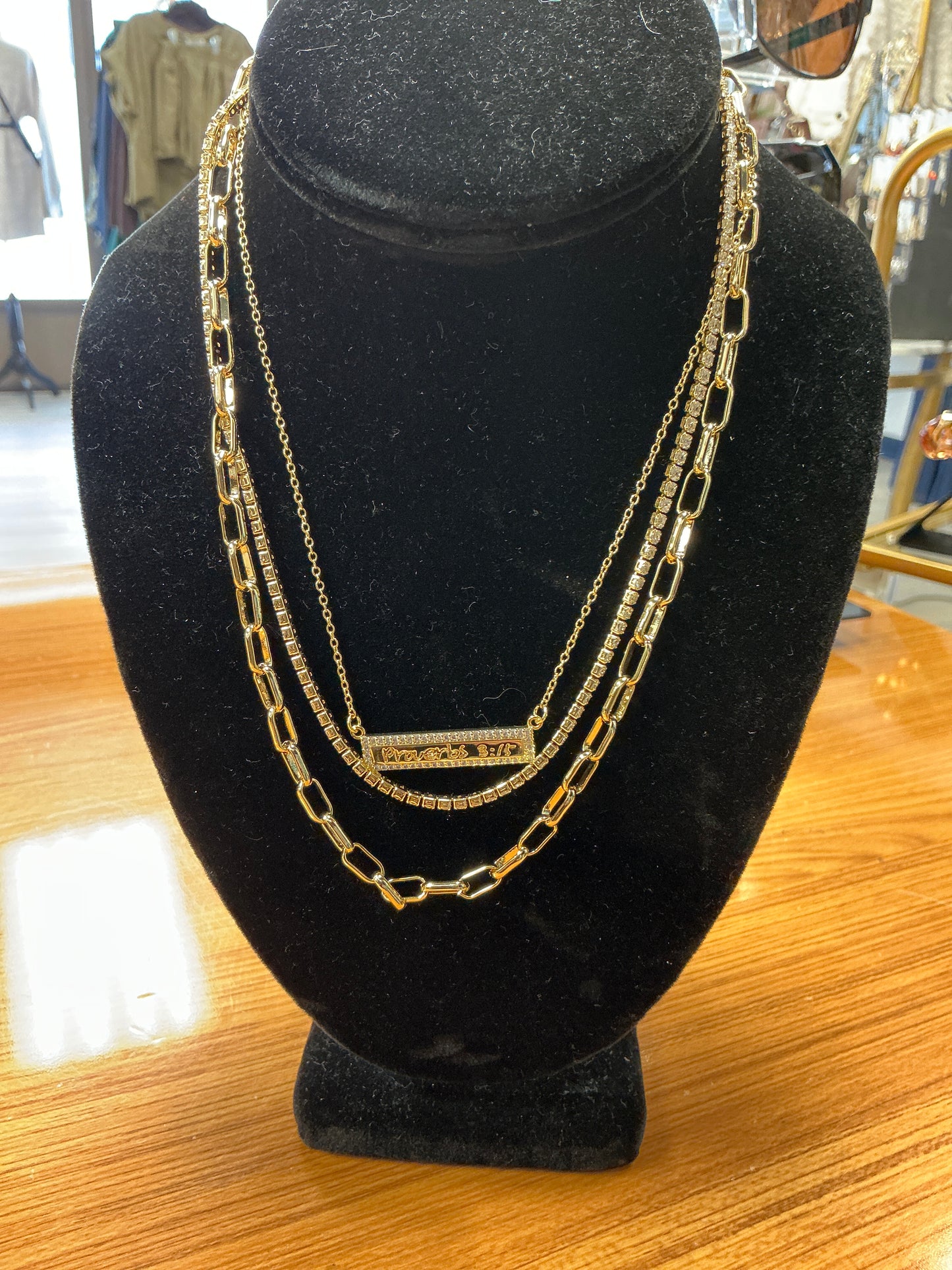 Proverbs 3:15 Layered Necklace