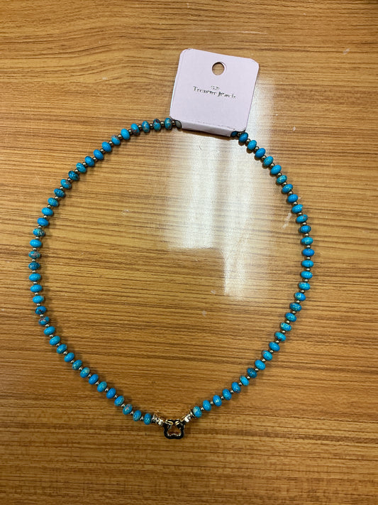 Just What You Need Beaded Gemstone Necklace
