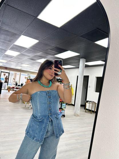 Lucky You Denim Top