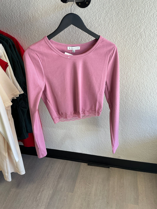 Long sleeve knit top