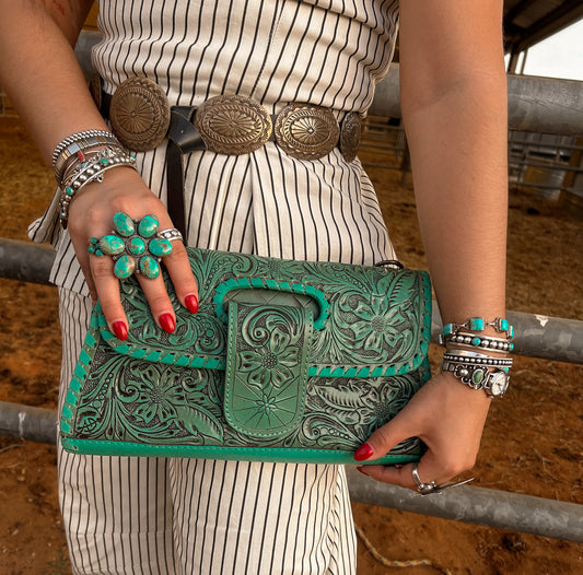Leather Crossbody Wallet