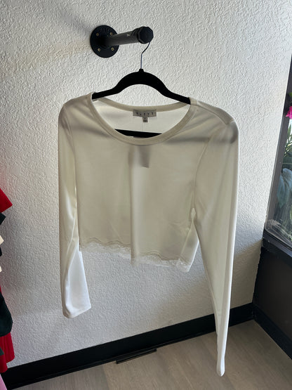 Long sleeve knit top