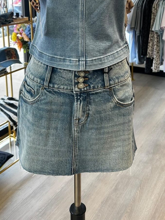 Peyton Denim Skirt
