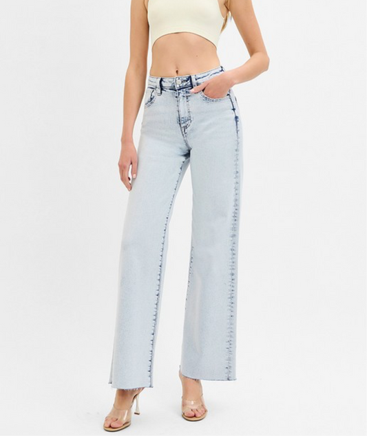 High Rise Wide Leg Jean