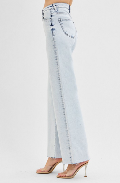High Rise Wide Leg Jean