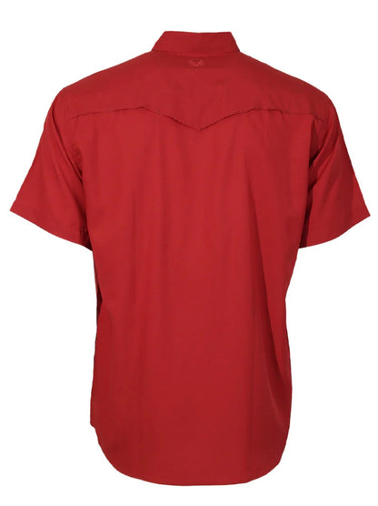 Men’s Red Pearl Snap