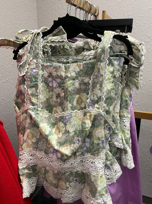 Floral top and shorts