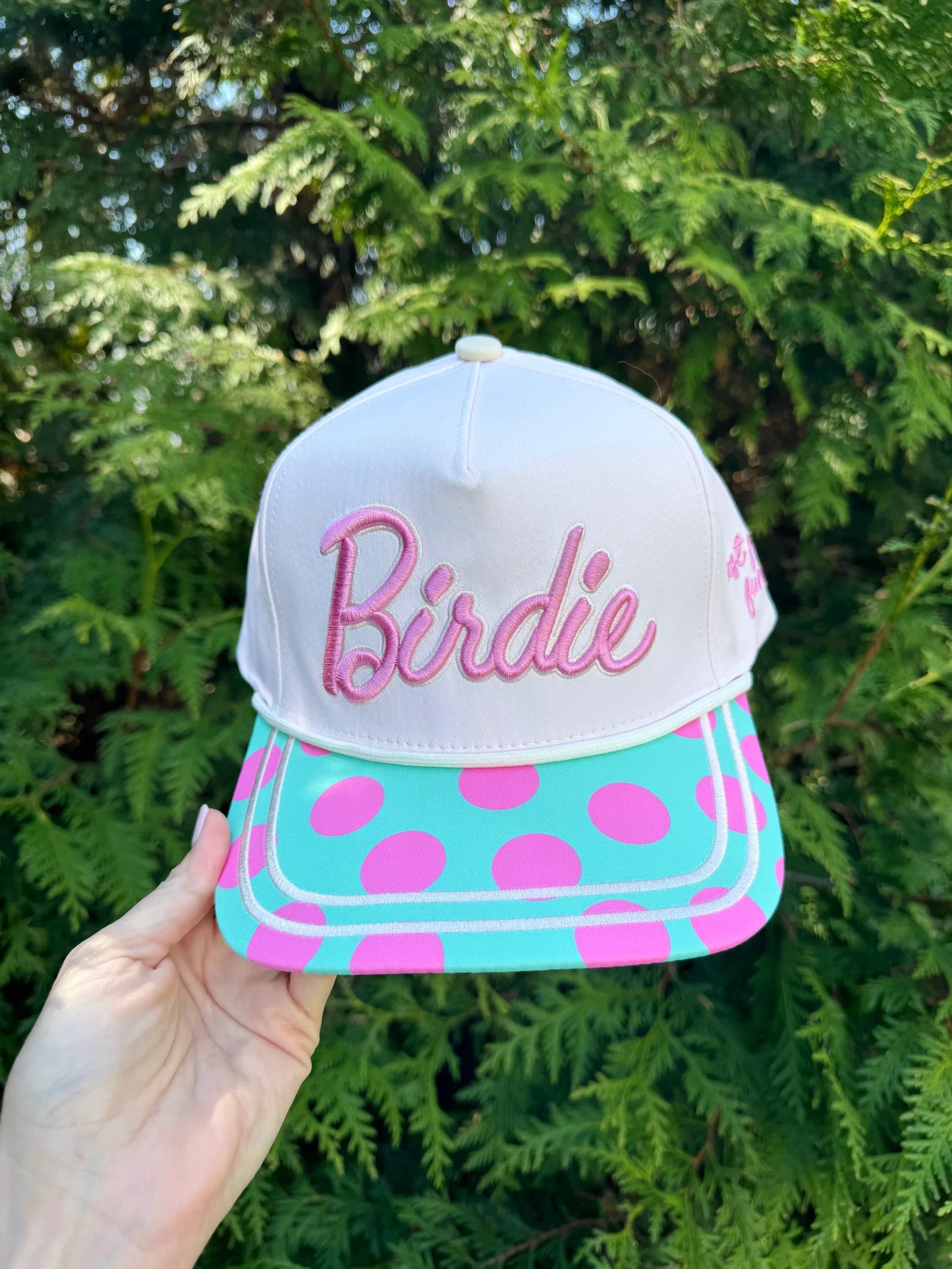 Birdie polka dot hat