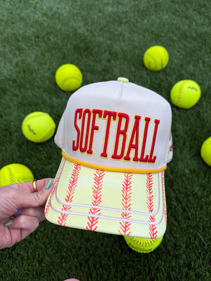 Softball laces hat