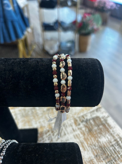 Beaded bracelet set