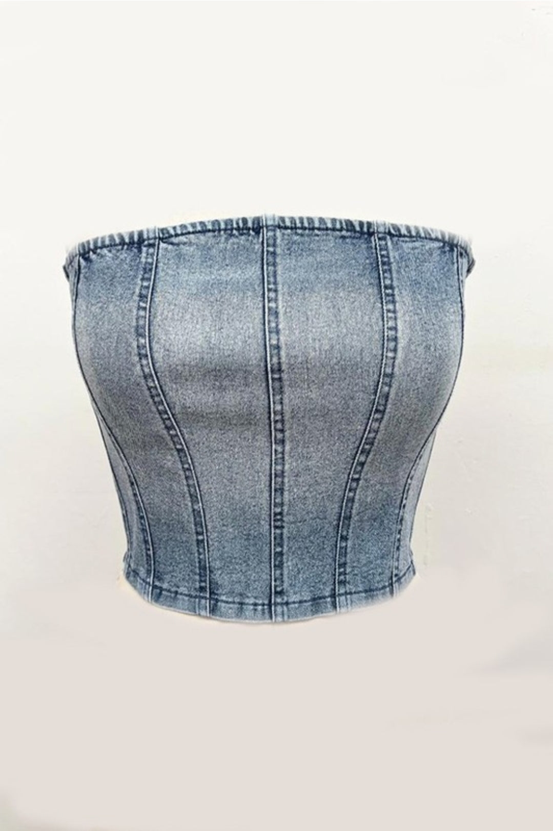 Jessica Denim Tube Top