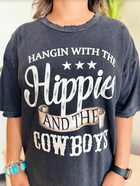 Hippies and Cowboys Tee