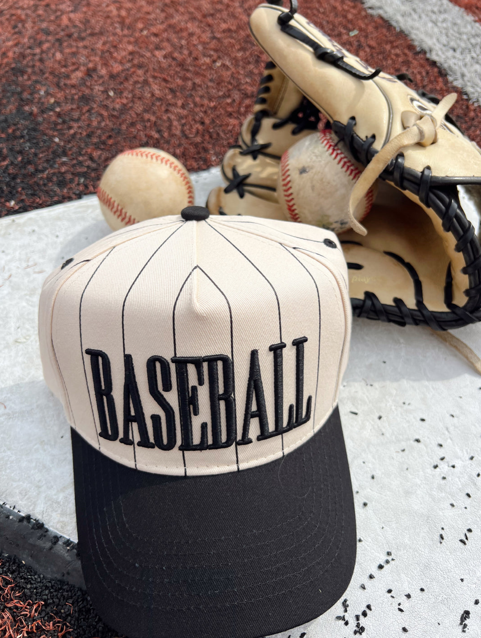 Baseball - Black Stripe Vintage Trucker cap