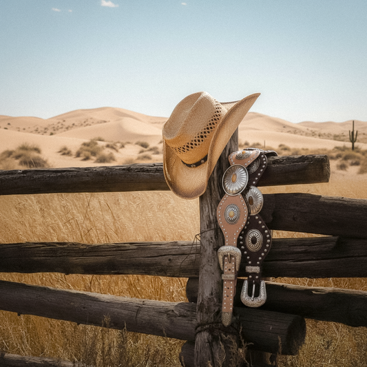 Festival Concho Western Wide Waist Belt