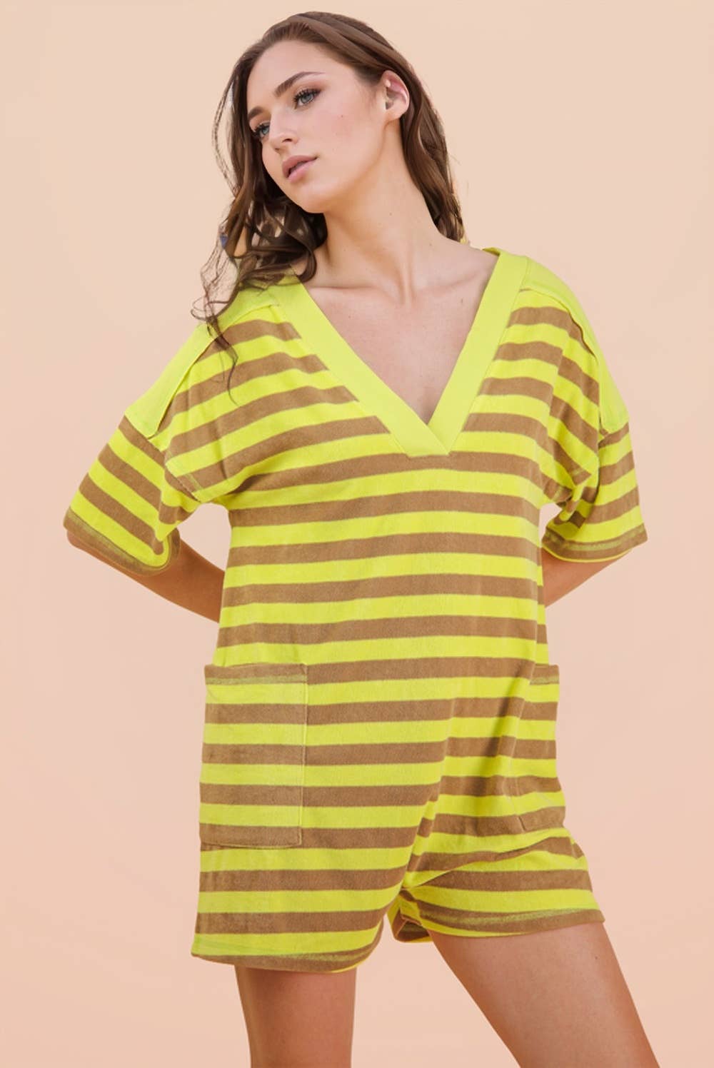 Geo Knit Romper
