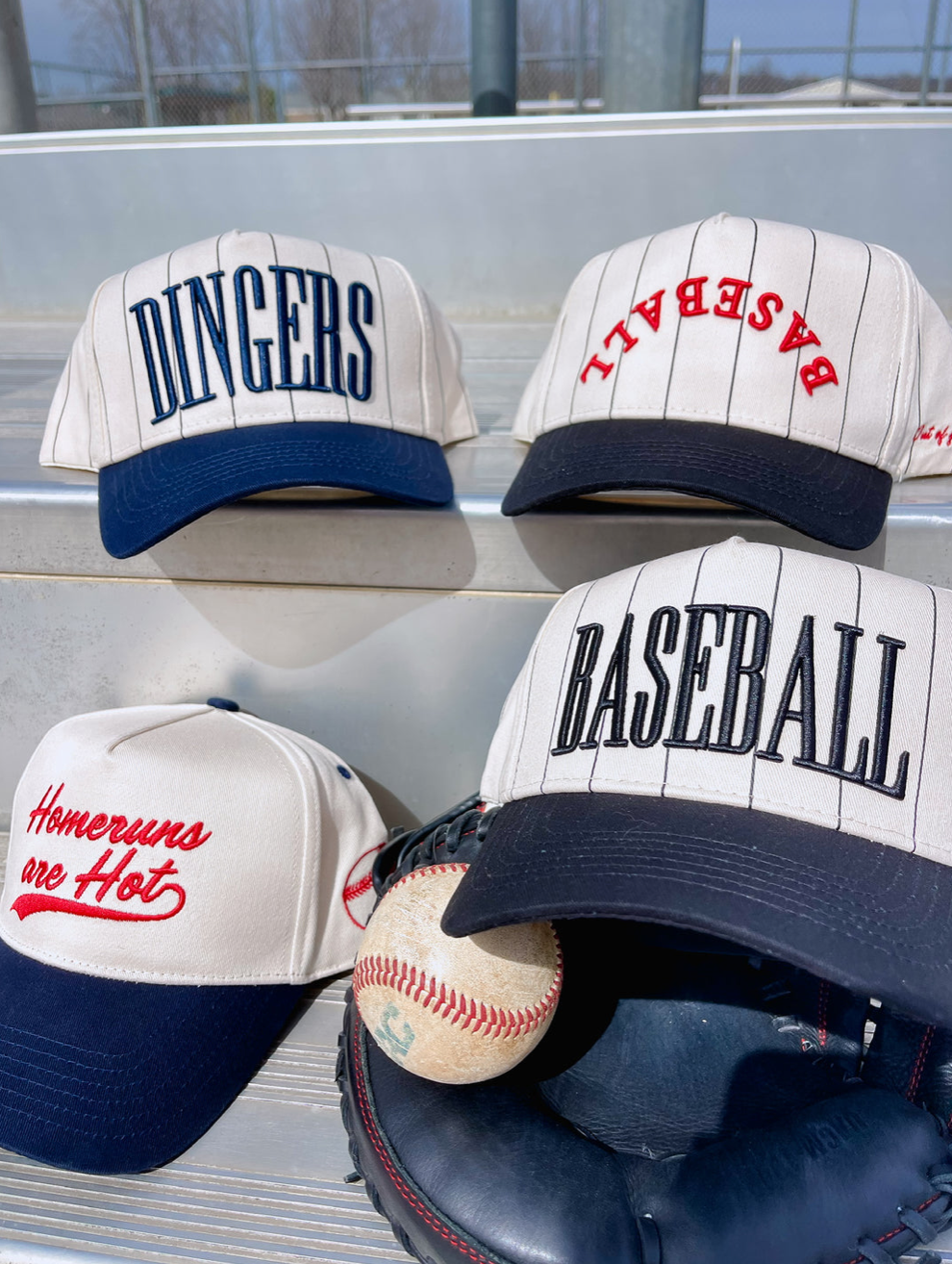 Baseball - Black Stripe Vintage Trucker cap