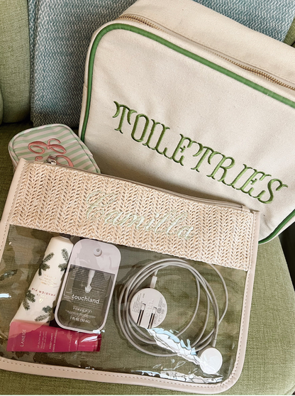 Woven Clear Pouch