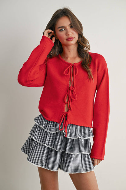Tiered Ruffle Mini Skort - BMP7719