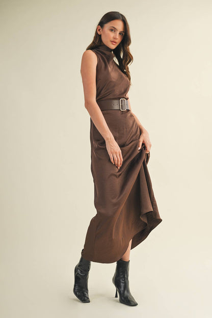 SASSY BELTED DRESS