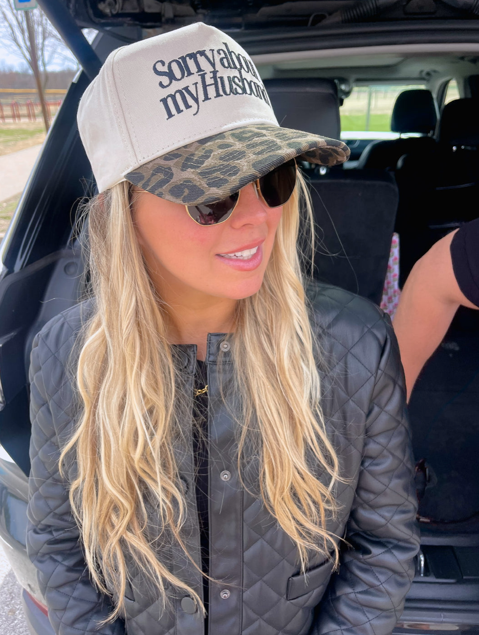 Sorry about my Husband trucker hat