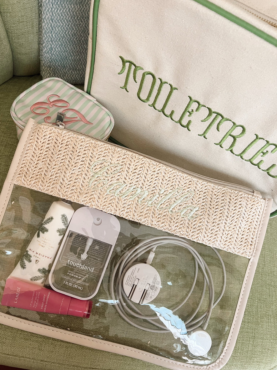 Woven Clear Pouch