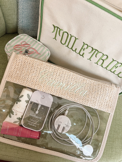 Woven Clear Pouch