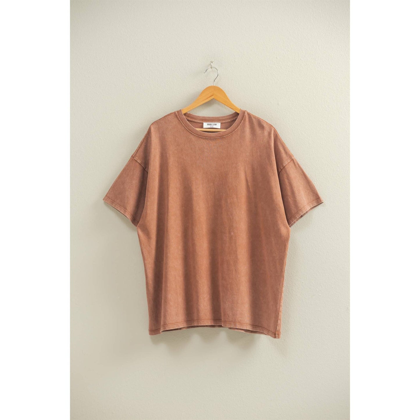 Mineral Washed Oversized Crew Neck Tee