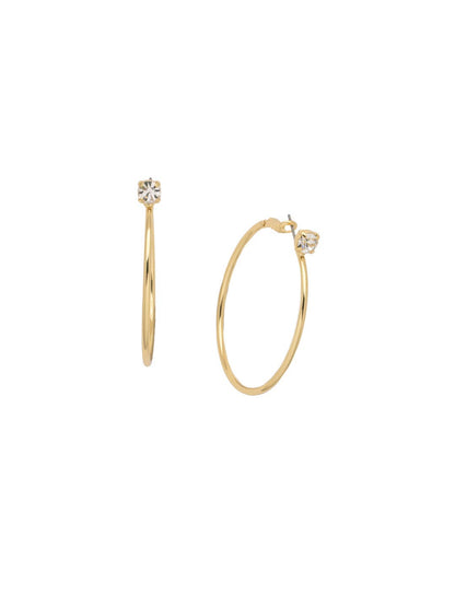 Mini Serafina Hoop Earrings clear