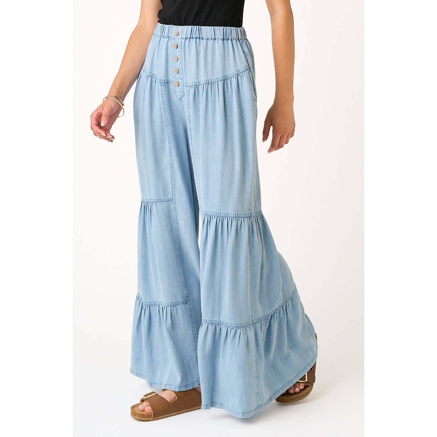 CHAMBRAY PANTS