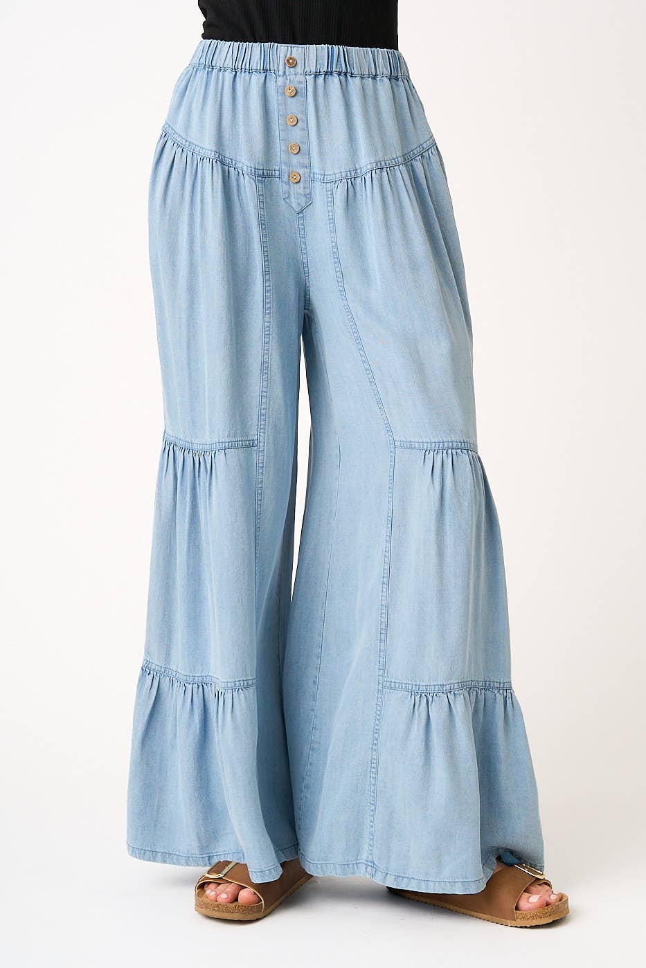 CHAMBRAY PANTS