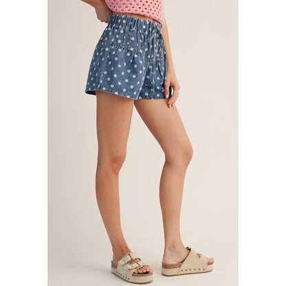 Washed Playful Denim Shorts