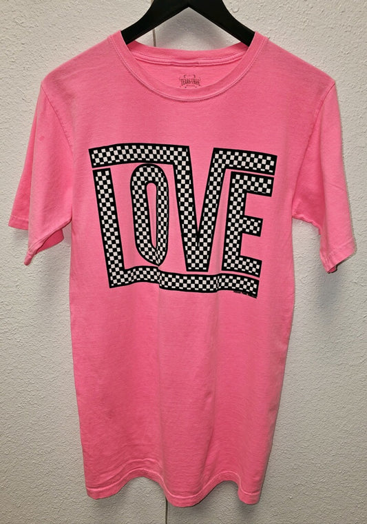 Checker Love Tee