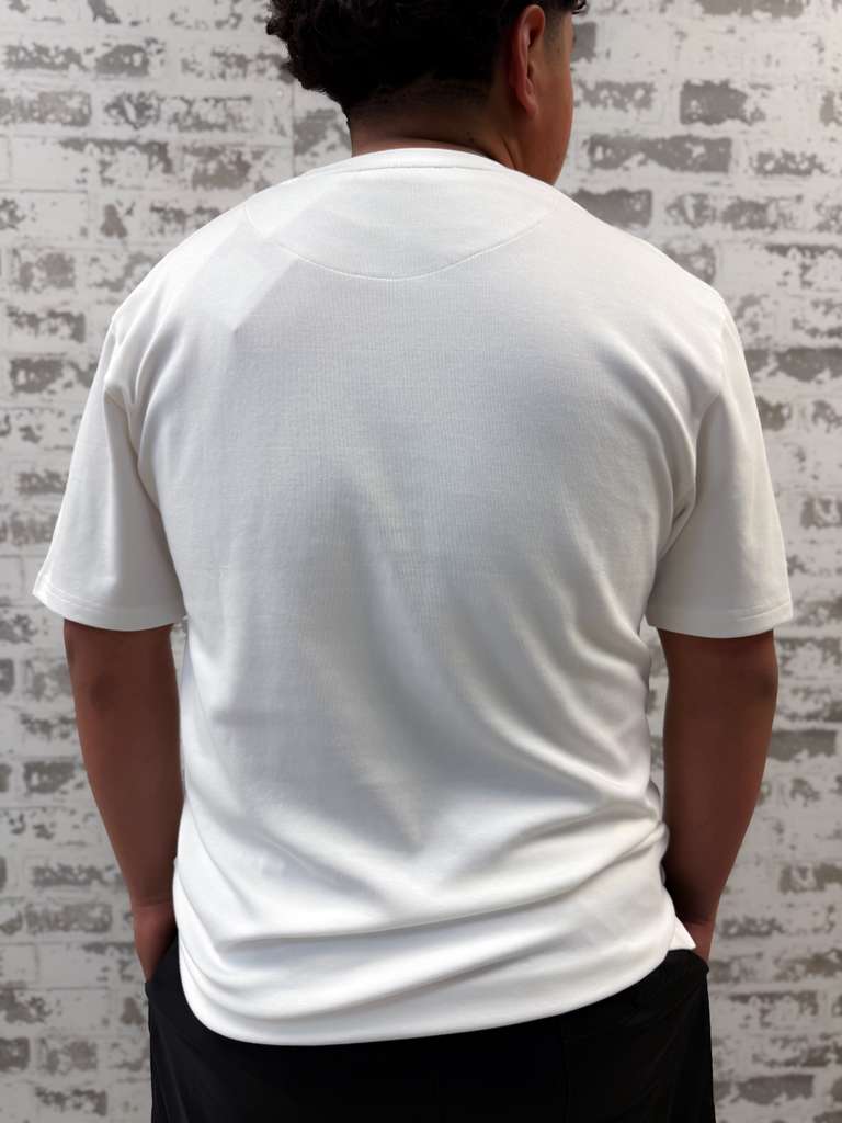 Solid Tee with Backwoods Camo