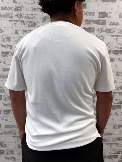 Solid Tee with Backwoods Camo