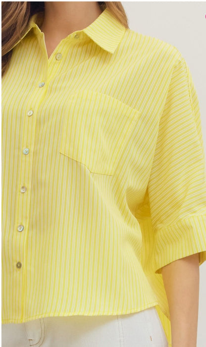 Lemon Button up shirt